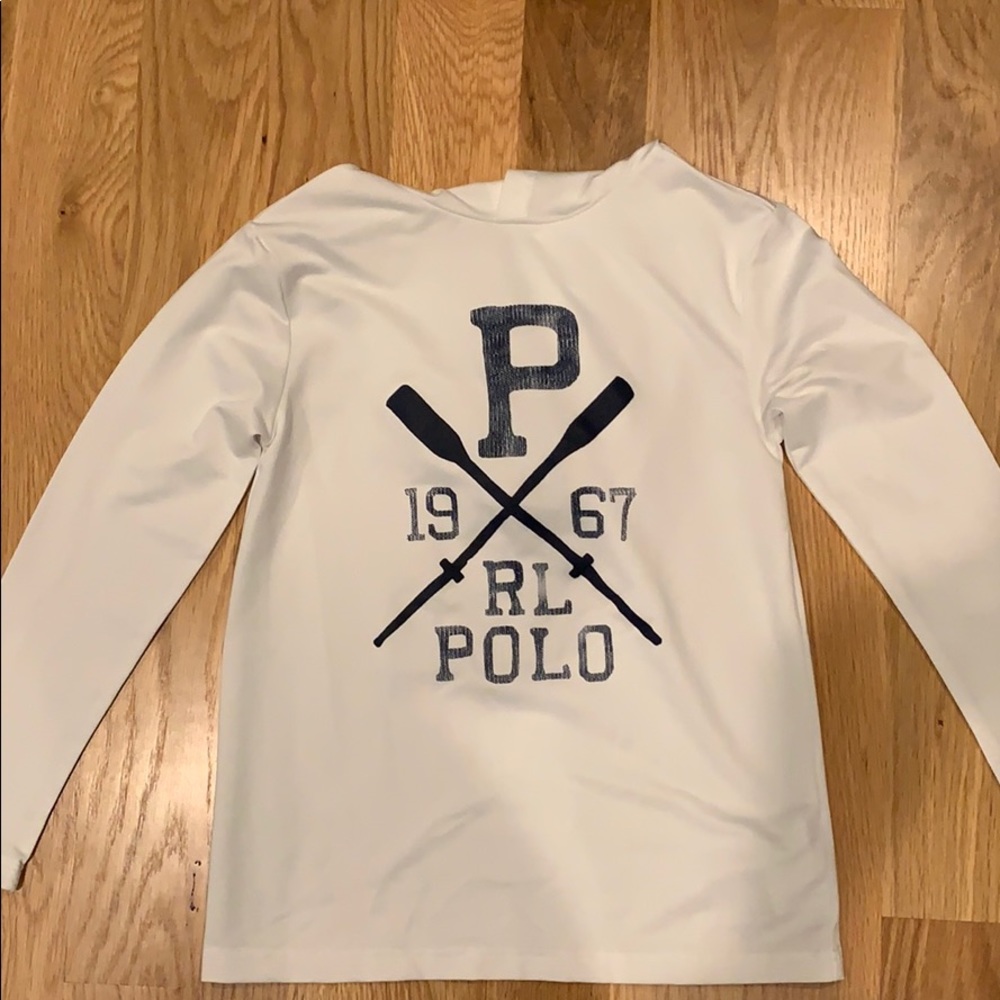 White long sleeve small boys Polo long sleeve